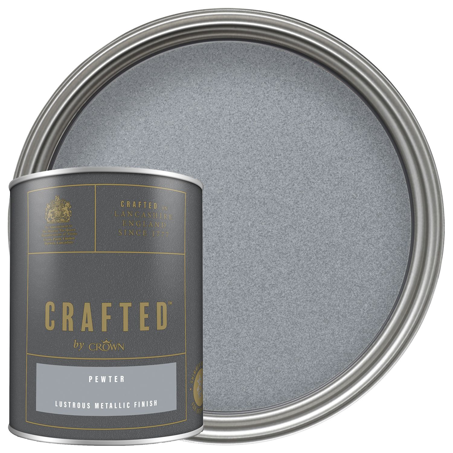 Hammerite Silver grey Hammered effect Metal paint, 250ml