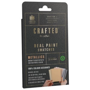 CRAFTED by Crown Flat Matt Real Paint Swatch - Lustre Metallic - Pack of 8