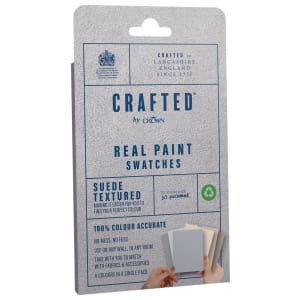 CRAFTED by Crown Flat Matt Real Paint Swatch - Subtle Textured - Pack of 6