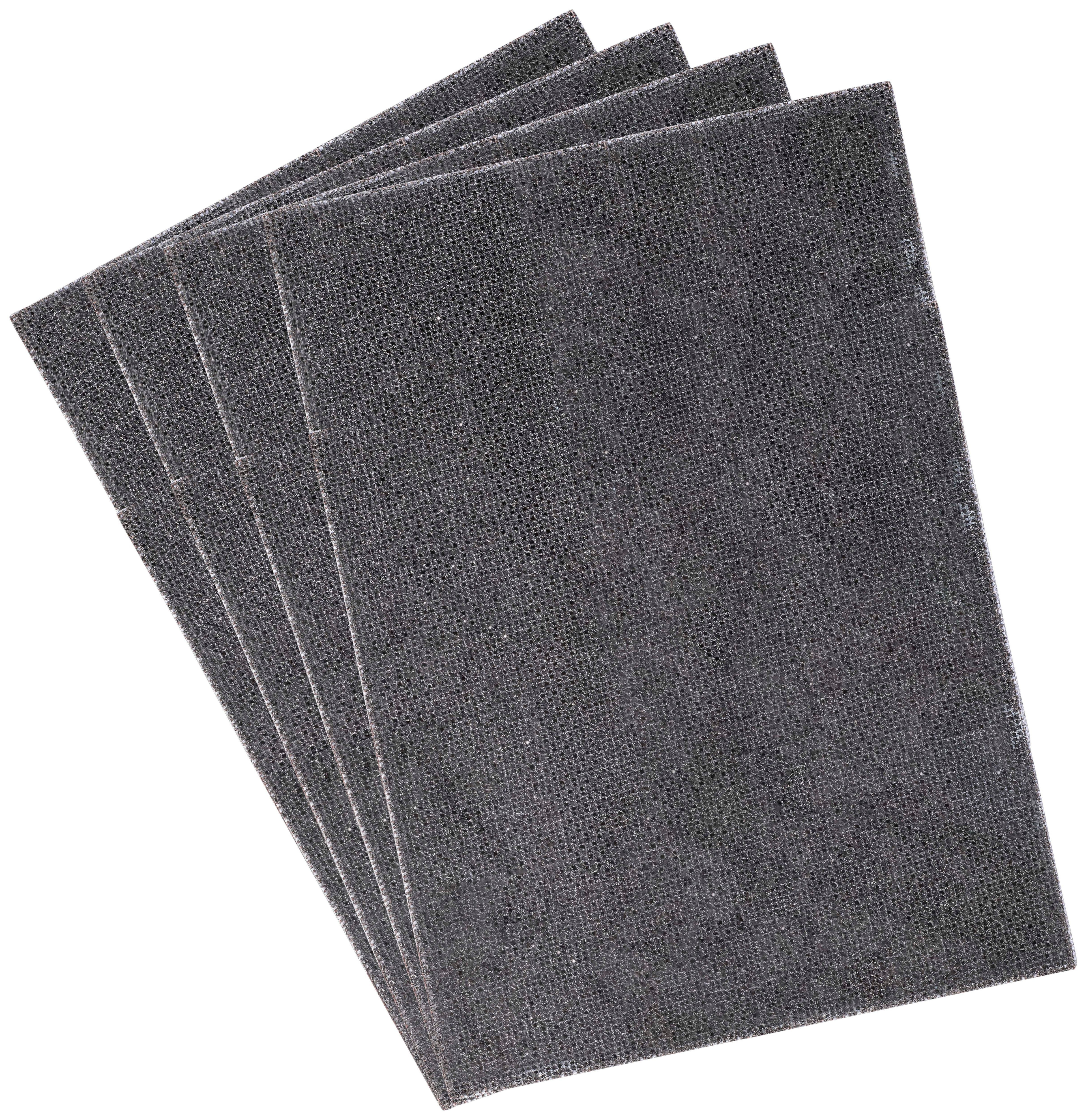 Image of Einhell kwb A4 Assorted Grit Sanding Mesh Sheet - Pack of 4