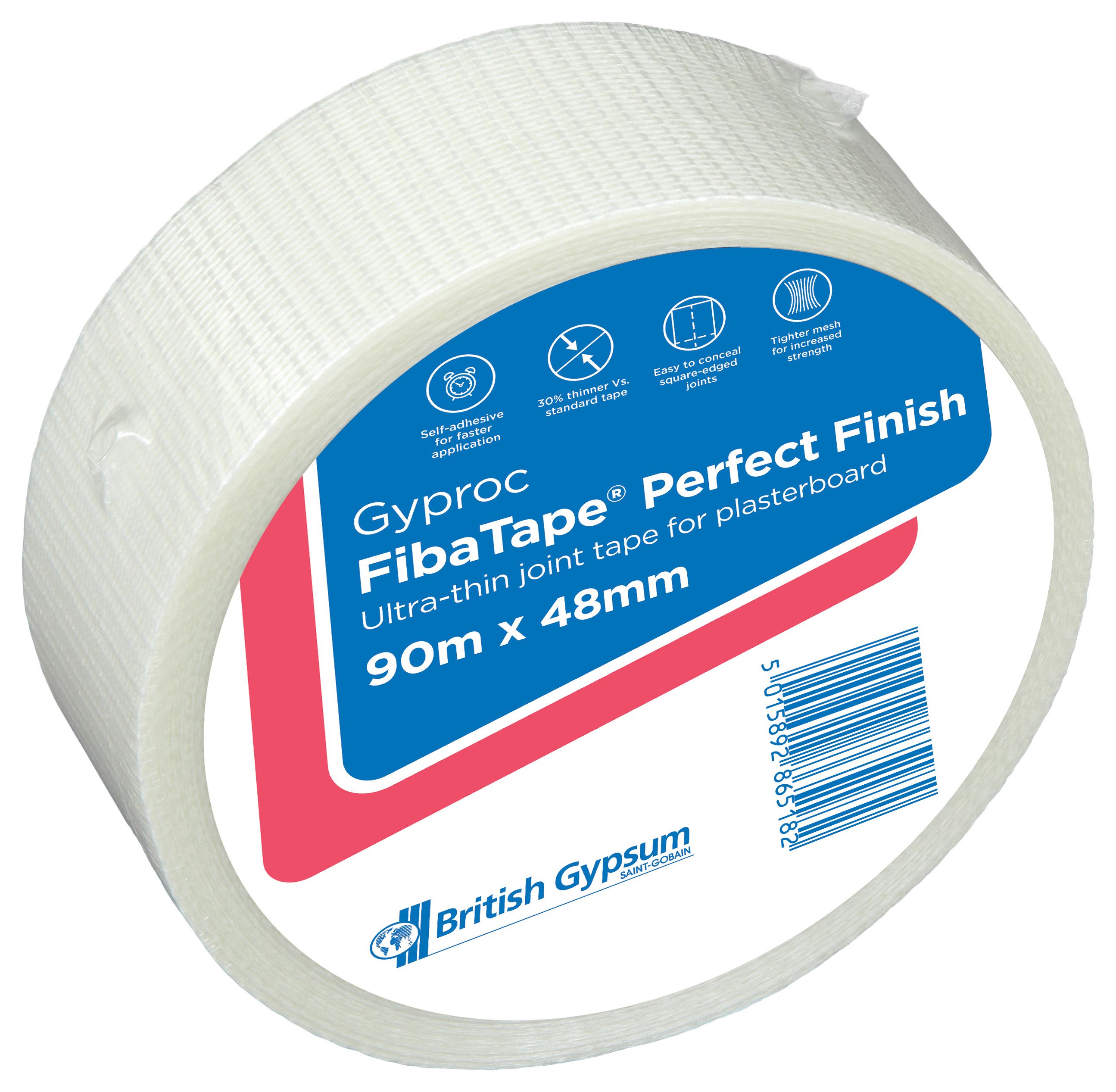 Gyproc FibaTape Perfect Finish Tape - 48mm x