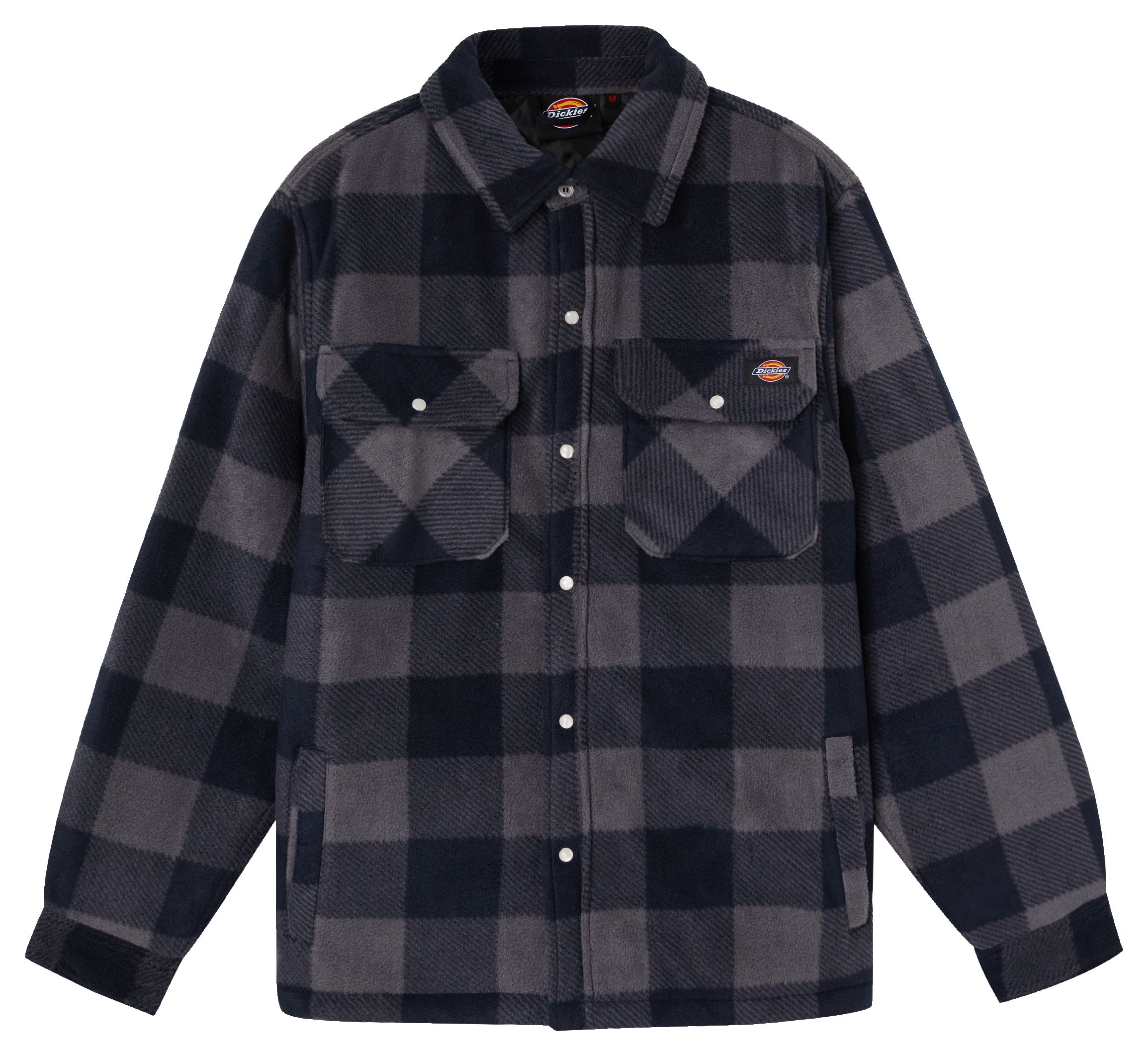 Dickies Blue & Black Portland Checked Padded Shirt - M