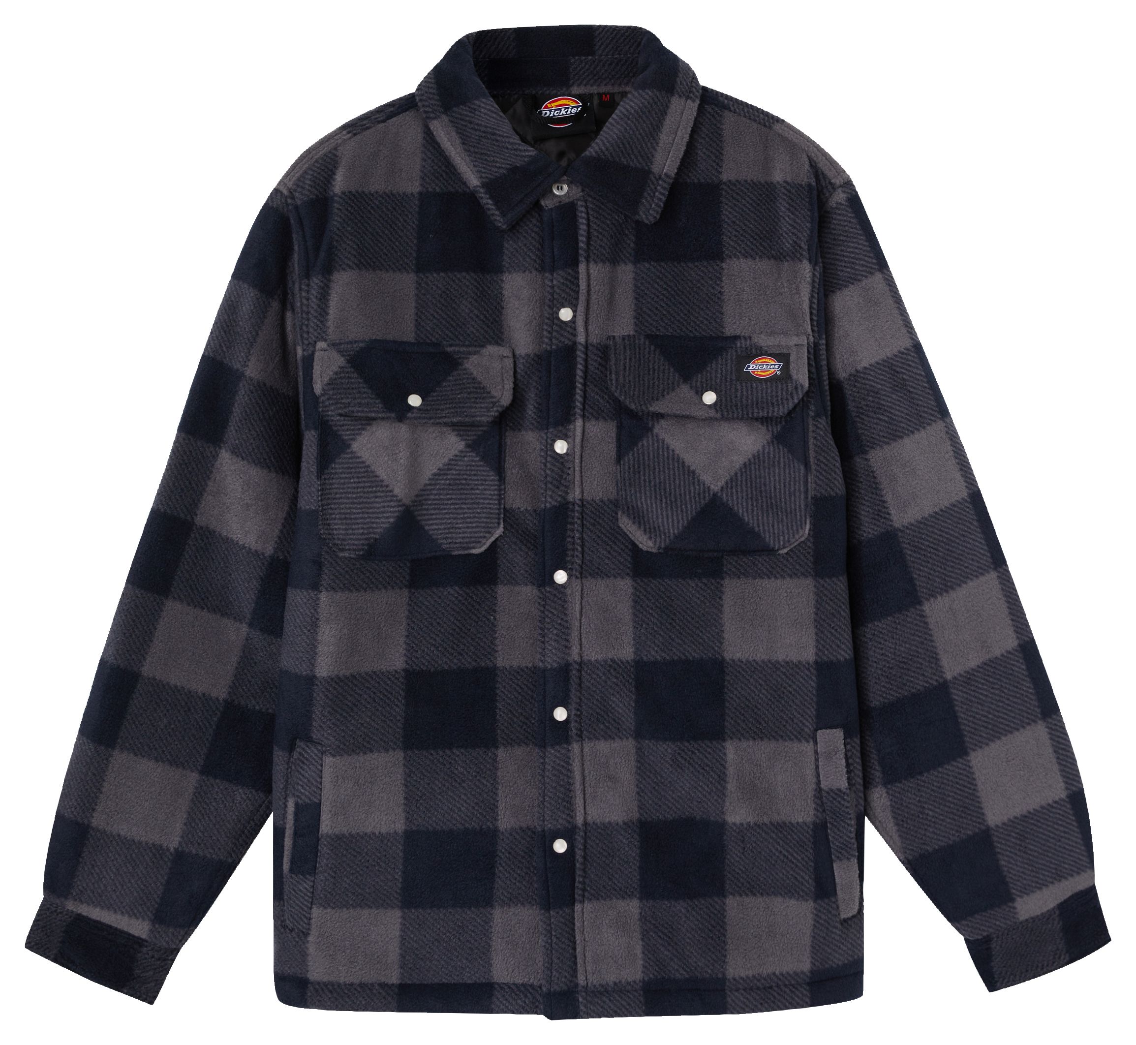 Image of Dickies Blue & Black Portland Checked Padded Shirt - L