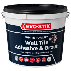EVO-STIK 10L White for Life Wall Tile Adhesive & Grout - White