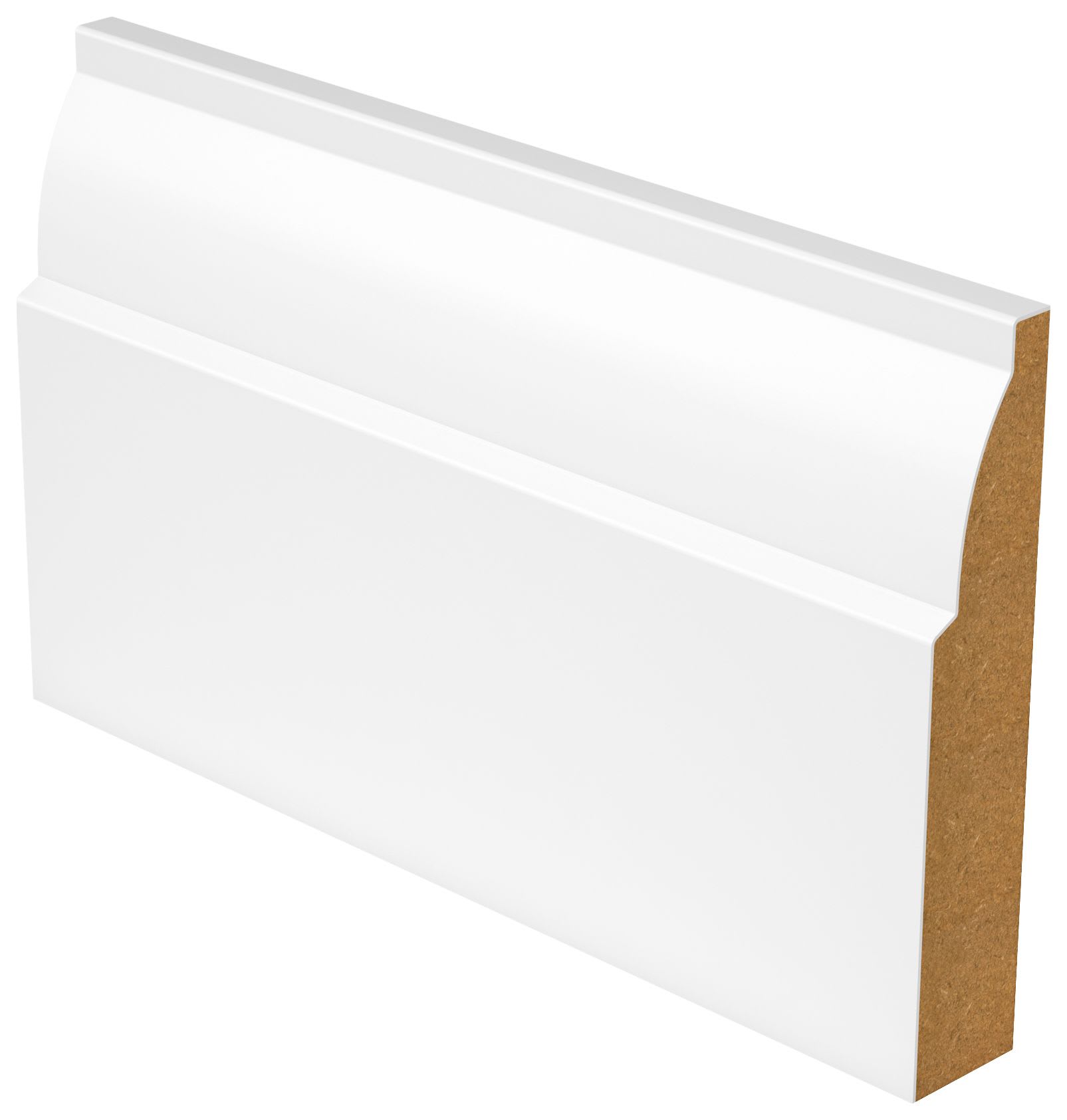 Wickes Ovolo White MDF Skirting 18 x 119 x 4200mm Wickes.co.uk