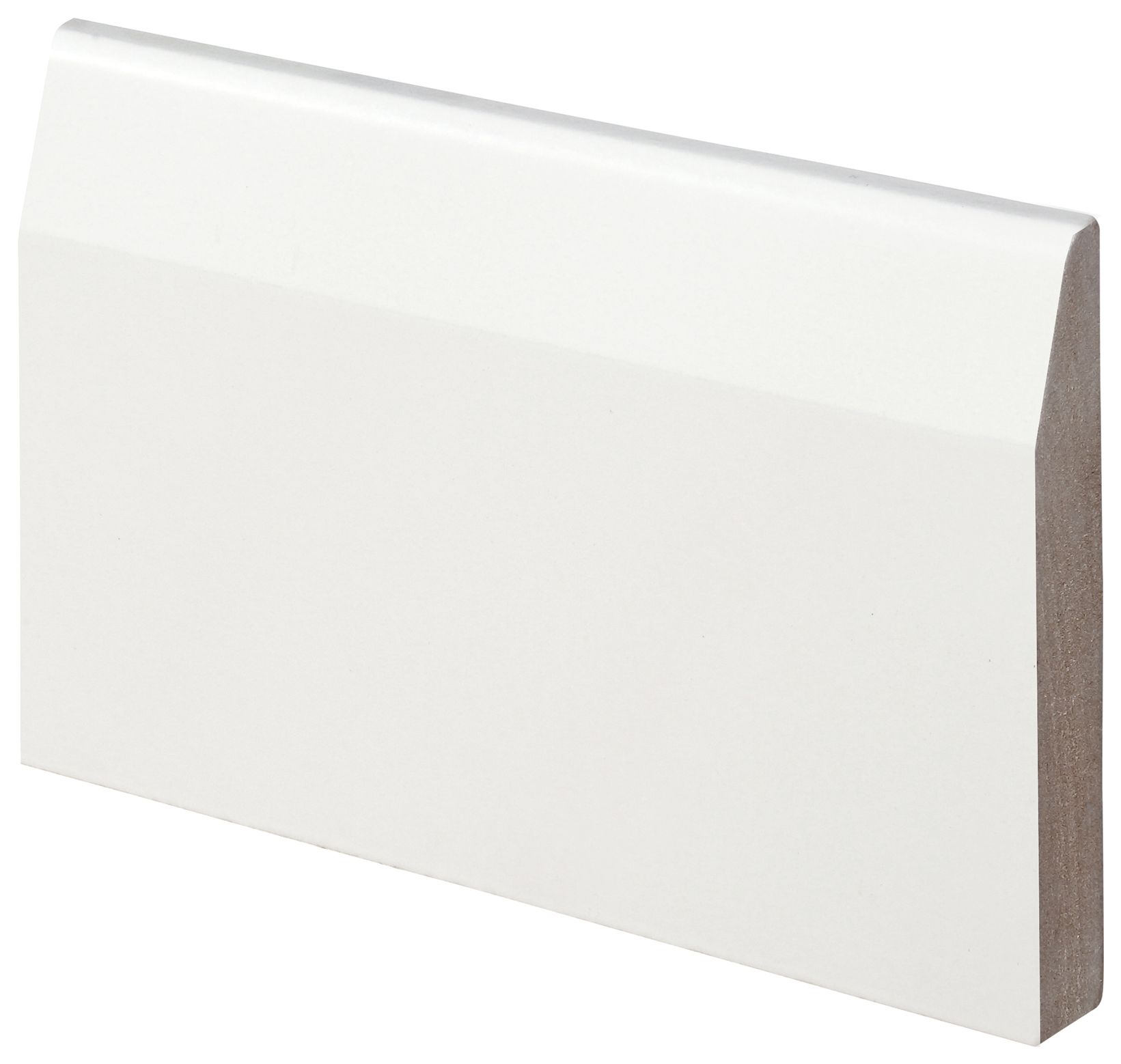 Wickes Chamfered Fully Finished Satin White Skirting - 18 x 144 x 4200mm