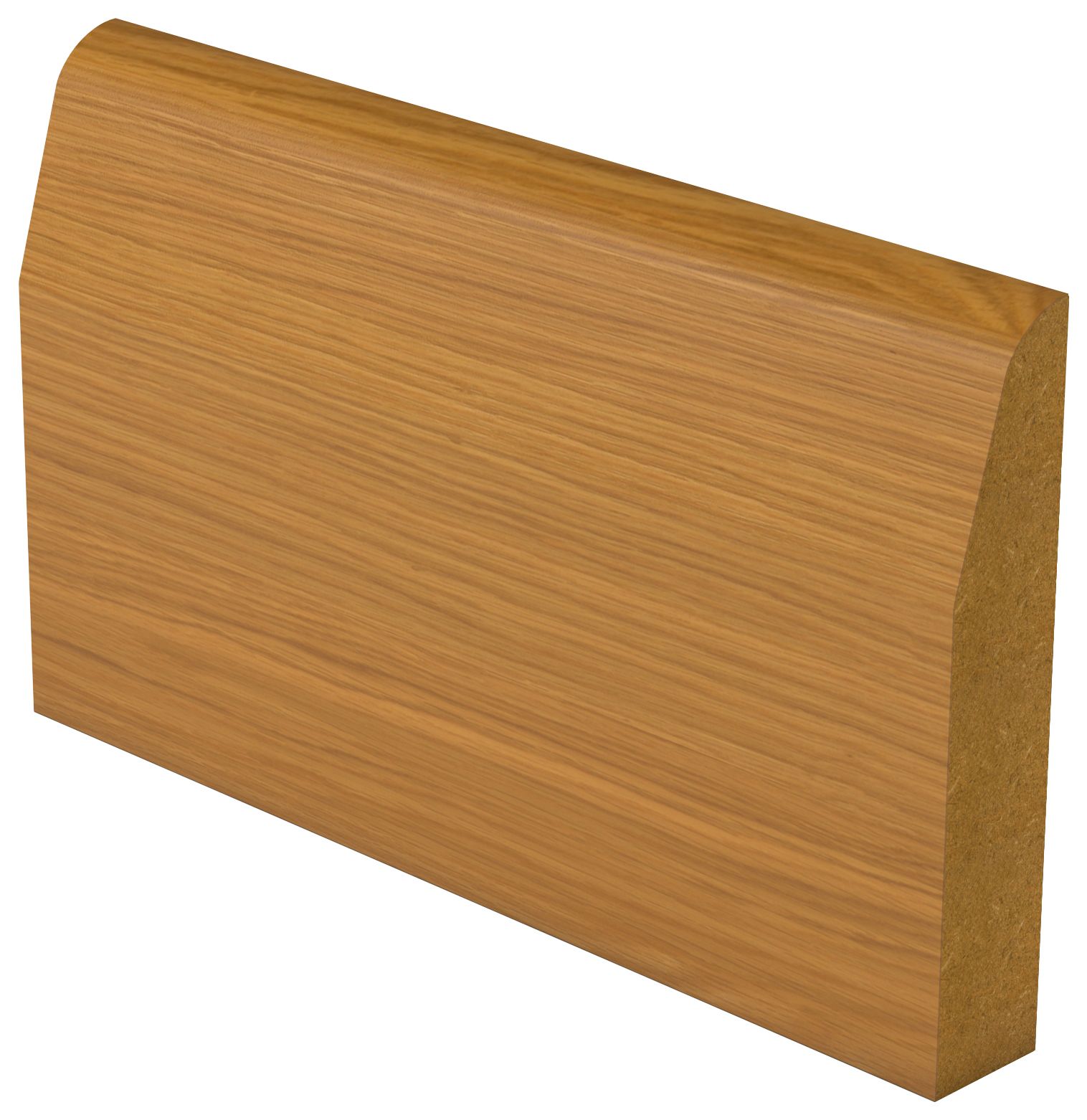 Image of Wickes Chamfered Oak Veneer Skirting - 18 x 119 x 4200mm