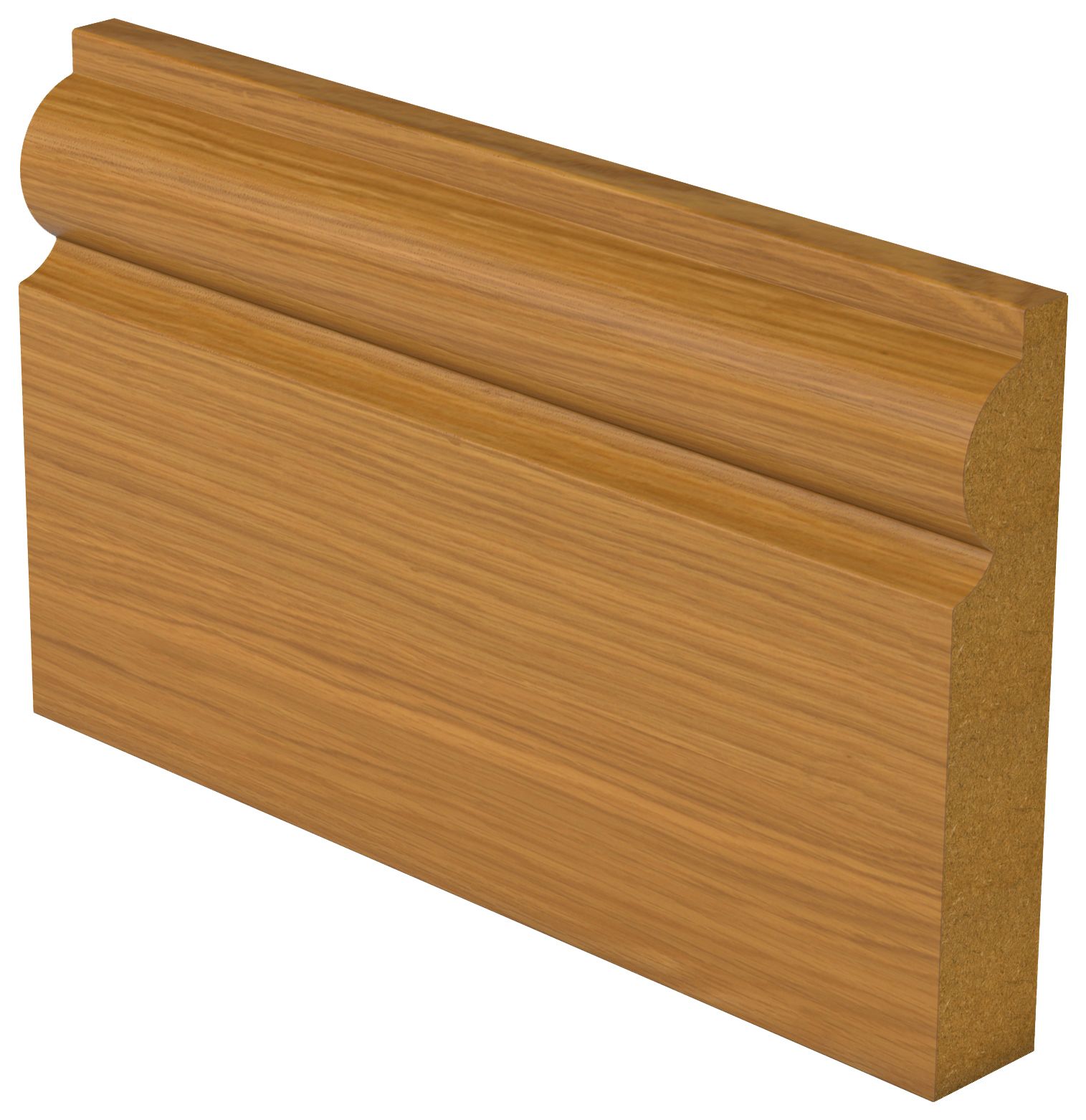 Wickes Torus Oak Veneer Skirting - 18 x 119 x 4200mm