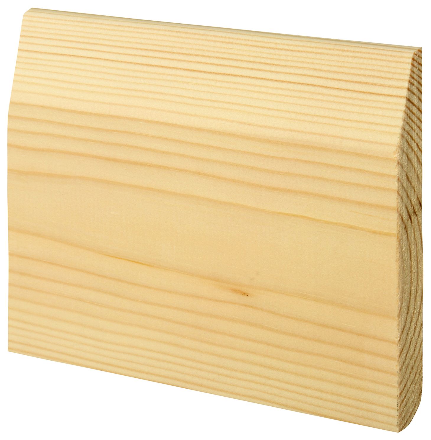 Wickes Chamfered / Bullnose Natural Pine Skirting - 19 x 119 x 4200mm
