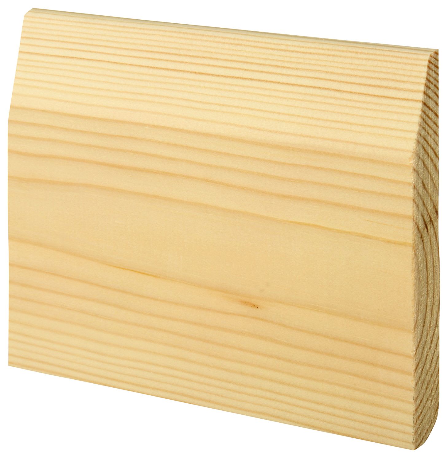 Wickes Chamfered / Bullnose Natural Pine Skirting -