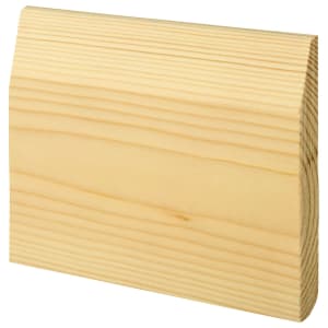 Wickes Chamfered / Bullnose Natural Pine Skirting - 19 x 119 x 4200mm