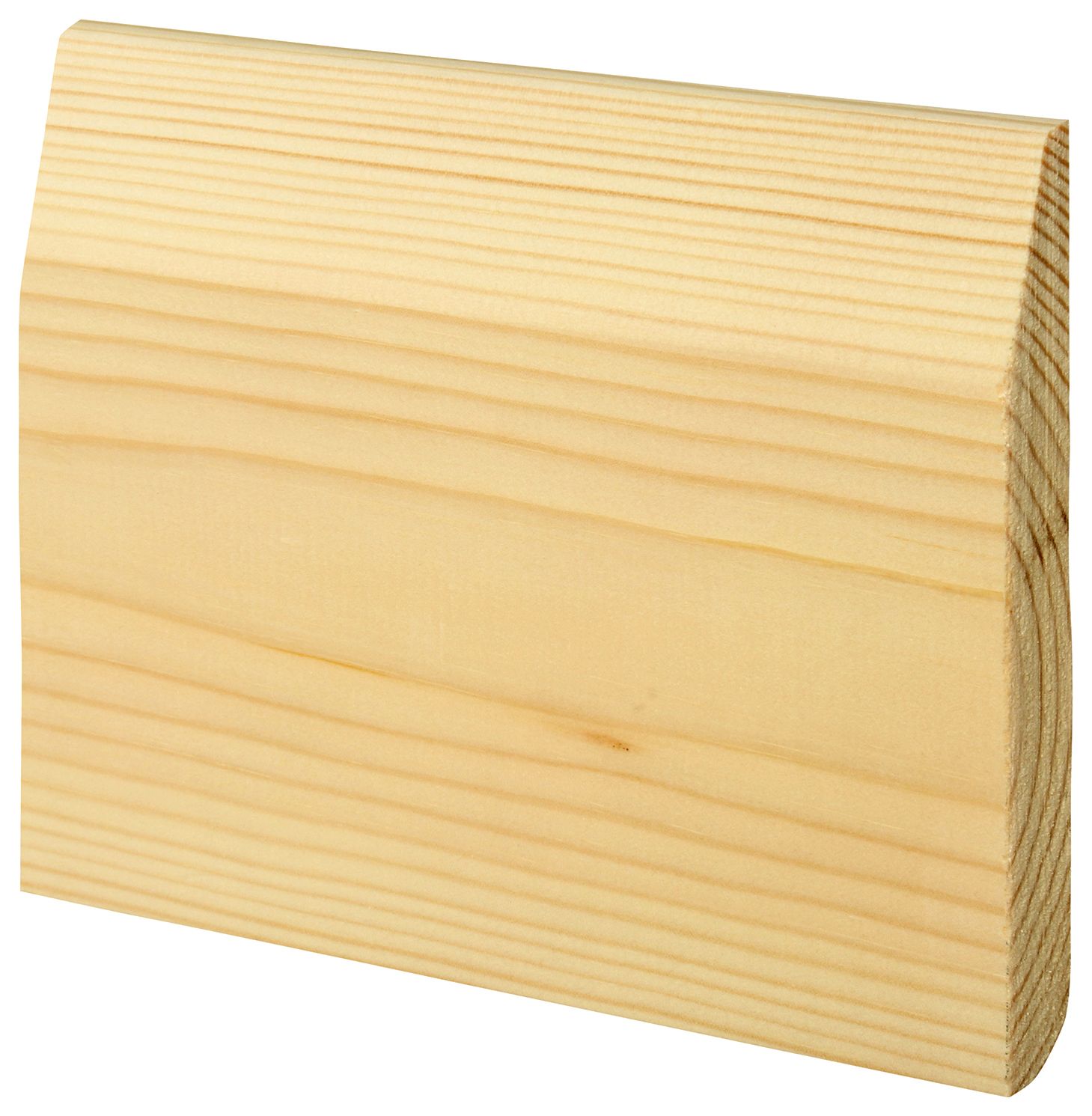 Wickes Chamfered / Bullnose Natural Pine Skirting - 19 x 144 x 4200mm