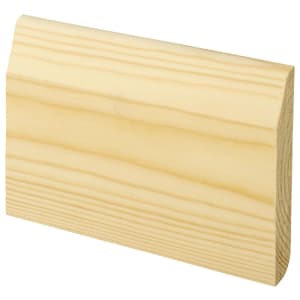 Wickes Chamfered / Bullnose Natural Pine Skirting - 15 x 95 x 4200mm
