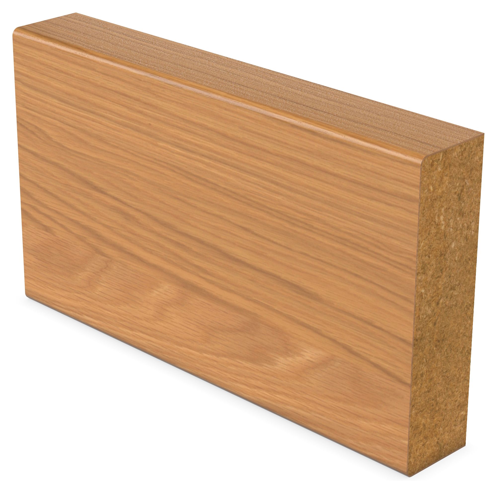 Square Edge Oak Veneer Skirting - 18mm x 169mm x 4200mm