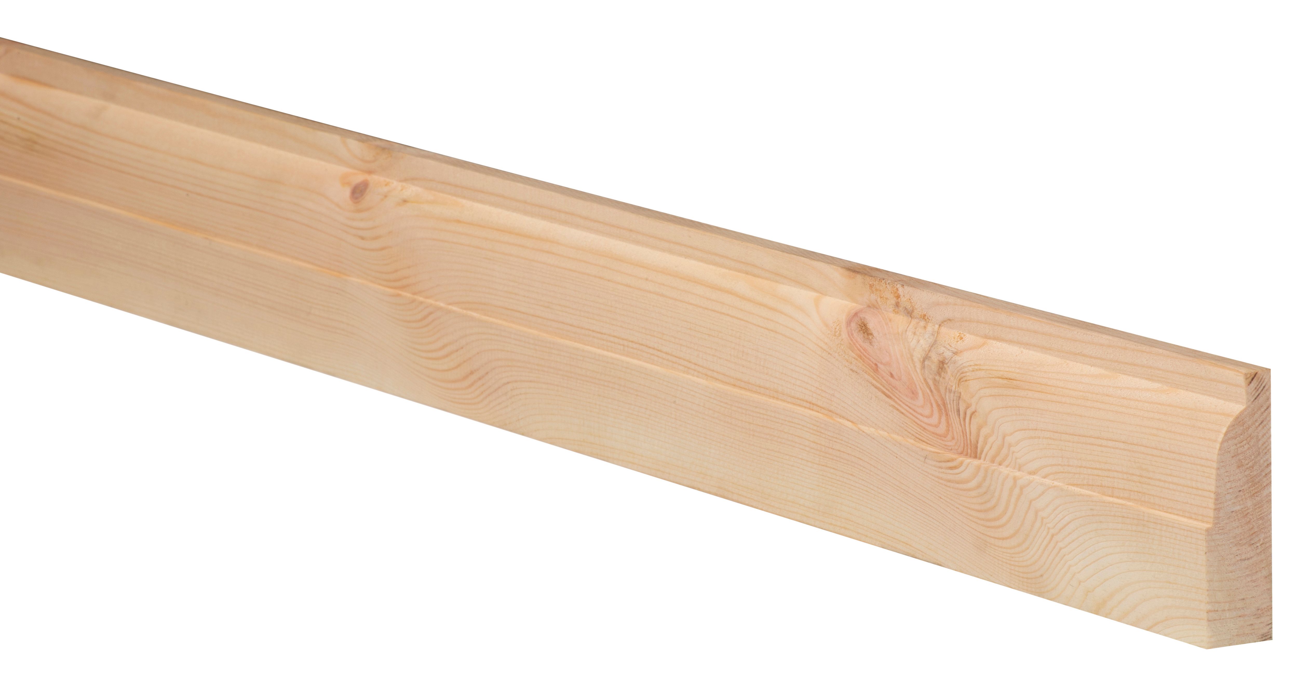 Wickes Ovolo Natural Pine Architrave - 19 x 69mm x 2100mm - Pack of 5