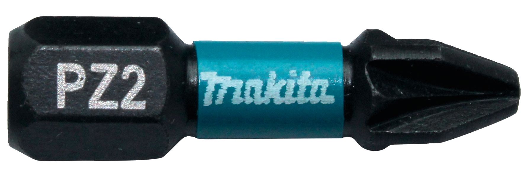 Makita B-63644 Impact Black Screwdriver Bit PZ2 - 25mm - Pack of 2