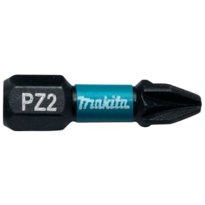 Makita B-63644 Impact Black Screwdriver Bit PZ2 - 25mm - Pack of 2