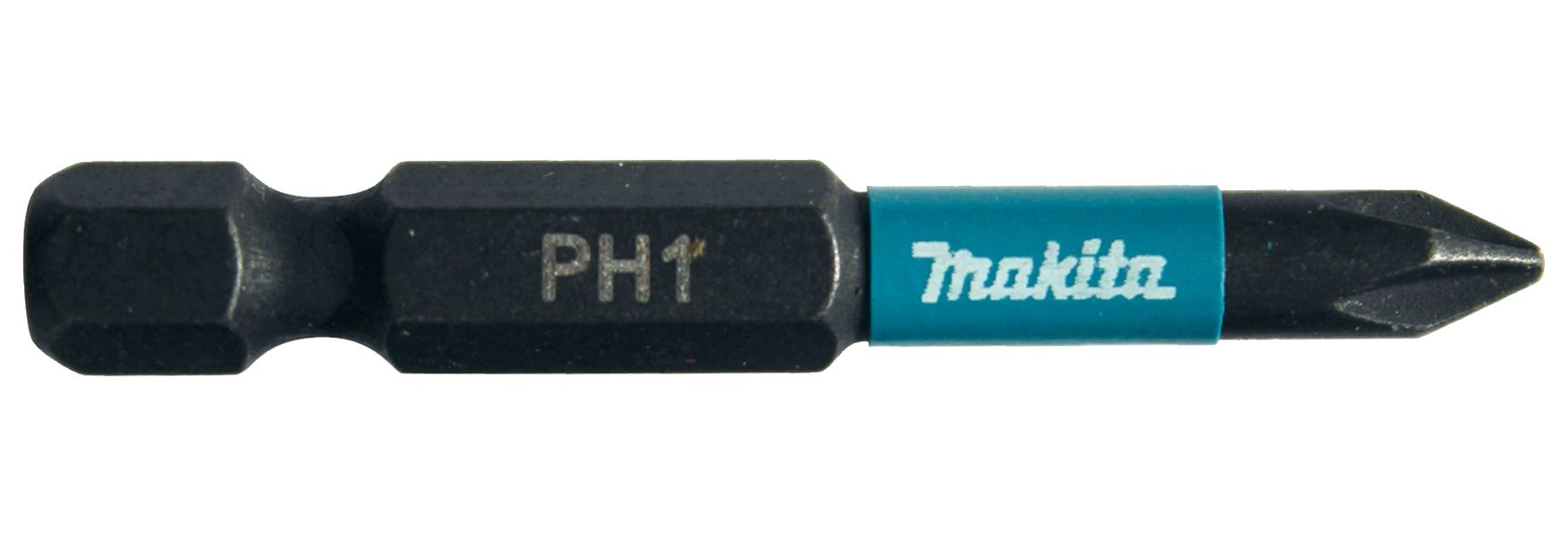 Image of Makita B-63719 Impact Black Screwdriver Bit PH1 - 50mm - Pack of 2