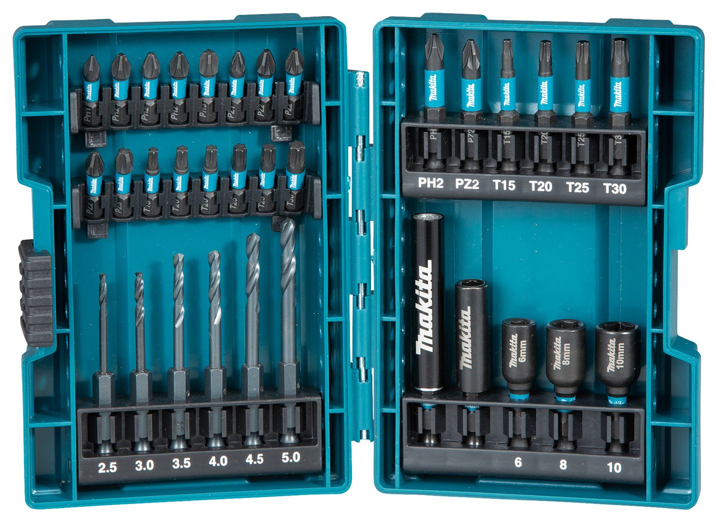 Image of Makita B-66896 33 Piece Impact Black Screwdriver Bit Set