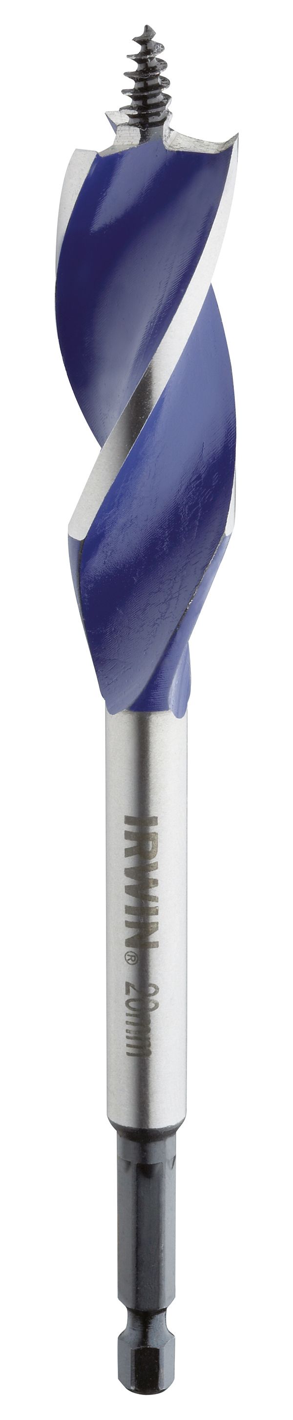 Image of Irwin 10507602 Ir x 6 Blue Groove Speedbor Wood Bit - 159 x 14mm