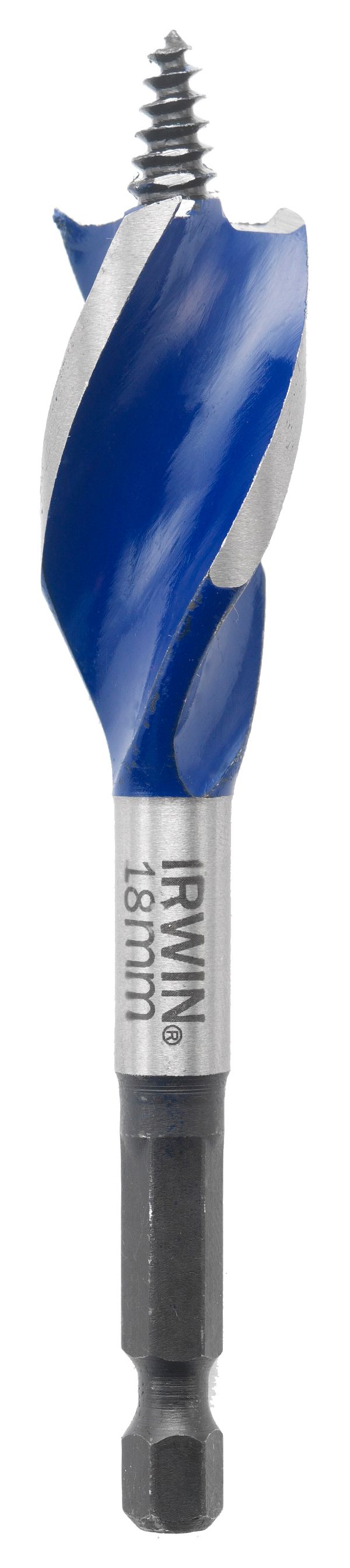 Image of Irwin 10506621 Ir x 6 Blue Groove Speedbor Wood Bit - 159 x 18mm