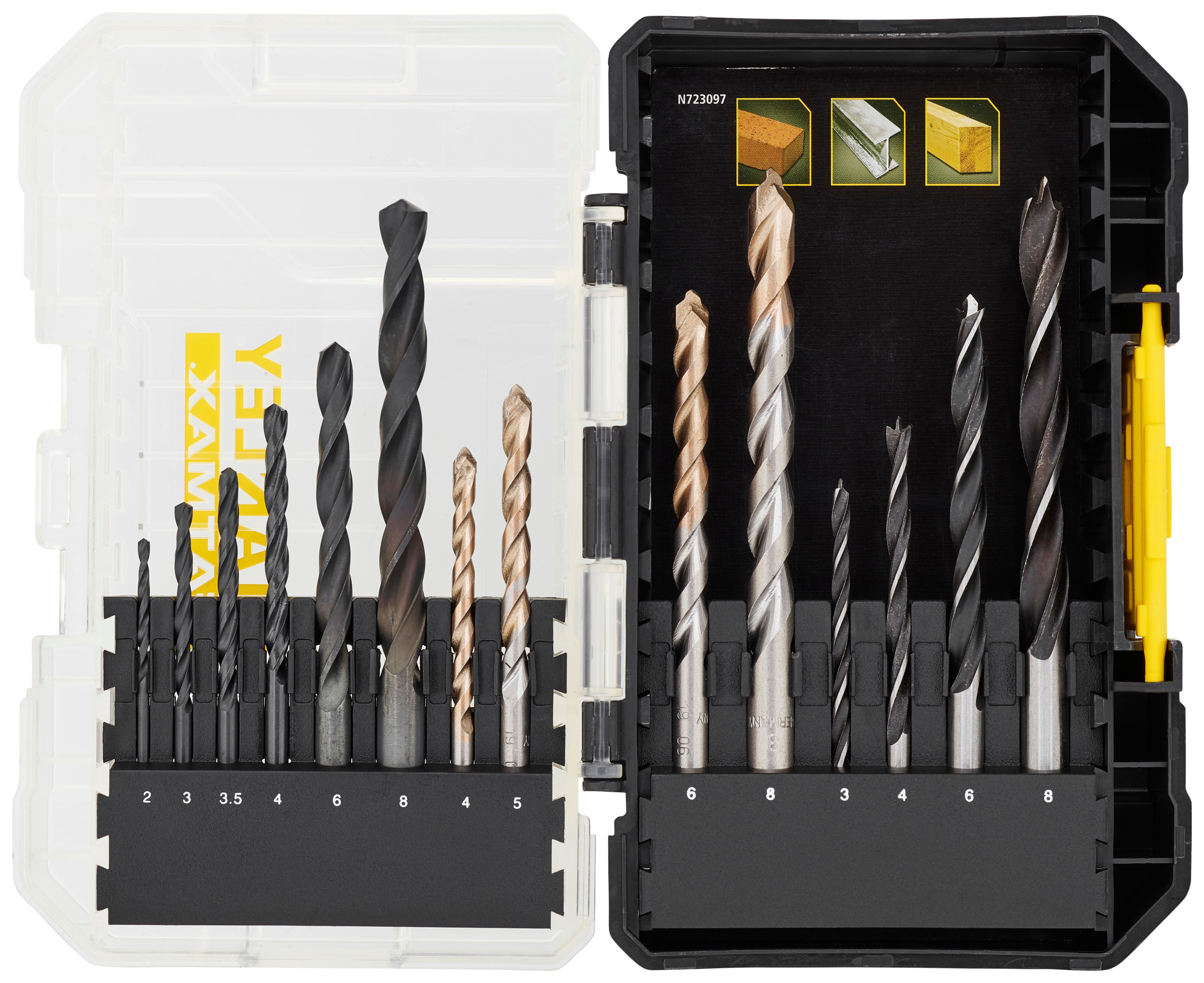 Image of Stanley Fatmax STA88561-XJ 14 Piece Mixed Drill Bit Set