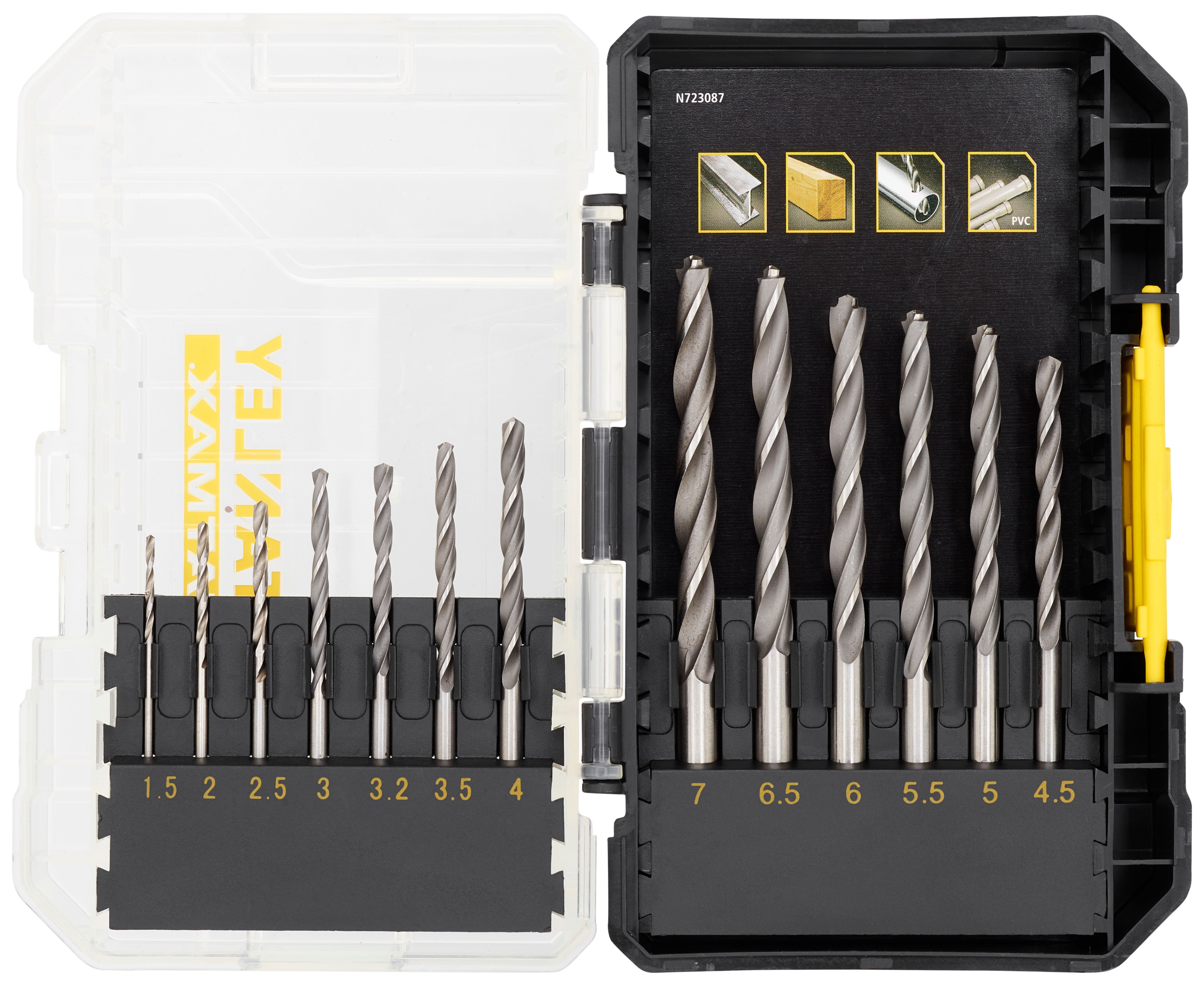 Image of Stanley Fatmax STA88553-XJ 13 Piece HSS Precision Metal Drilling Set