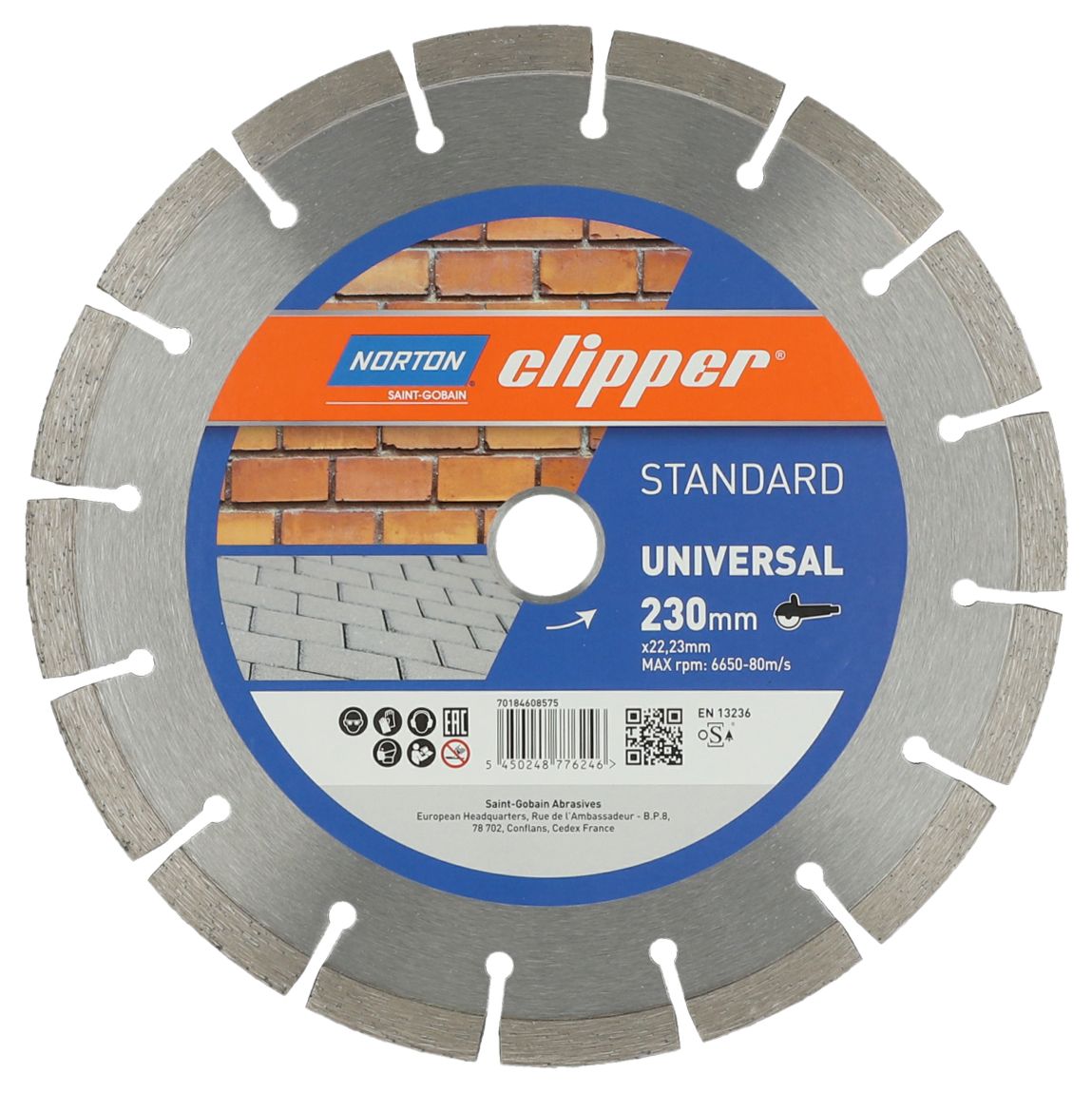 Image of Norton Clipper Universal Turbo Diamond Blade - 230mm