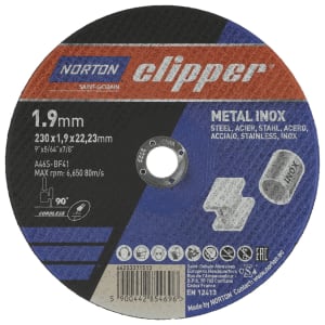 Image of Norton Clipper Metal Inox Cutting Disc - 230mm