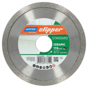 Image of Norton Clipper Continuous Rim Ceramic Cutting Disc - 115mm