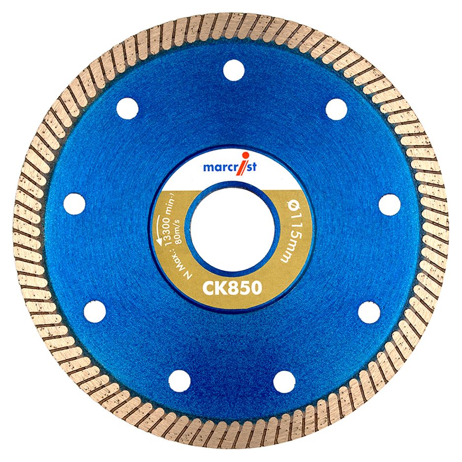 Marcrist CK850 Wet or Dry Diamond Super Fine Professional Tile Cutting Blade - 115mm x 22mm