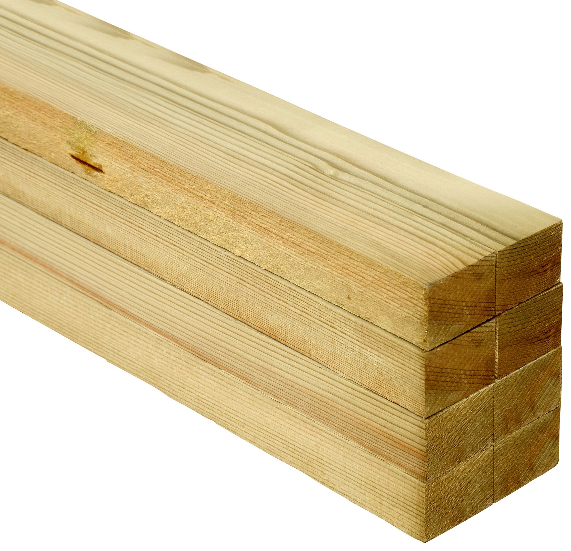 Image of Treated Sawn Kiln Dried Timber - 25 x 38 x 3600m - Pack of 8