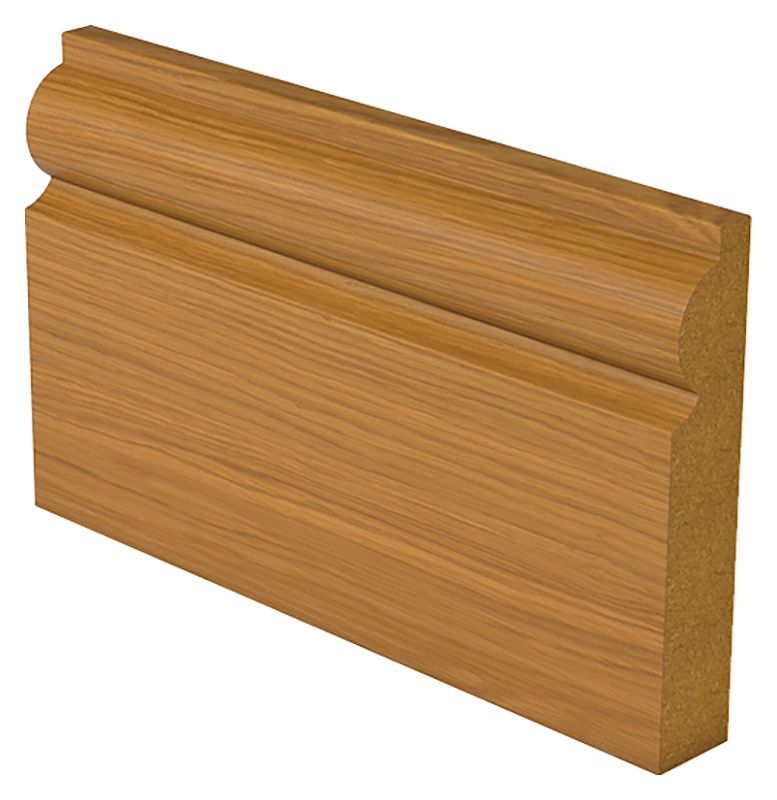 Image of Wickes Torus Oak Veneer Architrave - 18 x 69 x 2100mm - Pack of 5