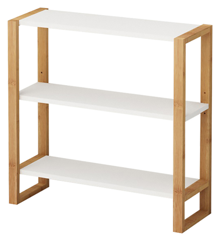 Bamboo 3 Tier Shelving Unit - 600 x 200mm