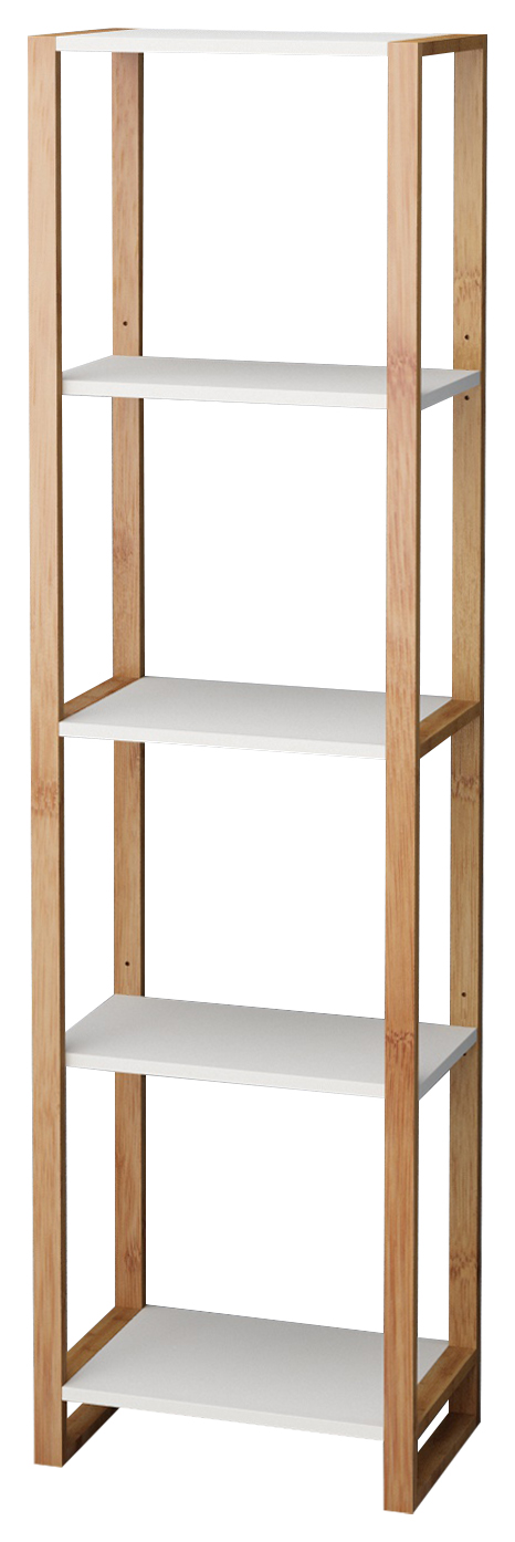 Image of Bamboo 5 Tier Shelving Unit - 1500 x 400mm