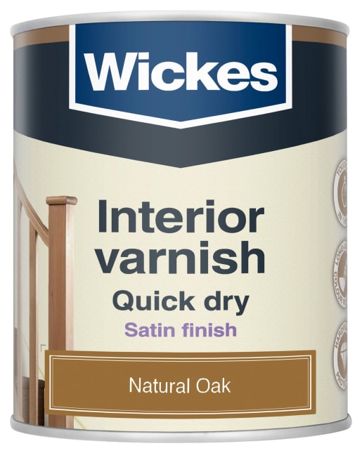 Wickes Quick Dry Interior Varnish - Natural Oak