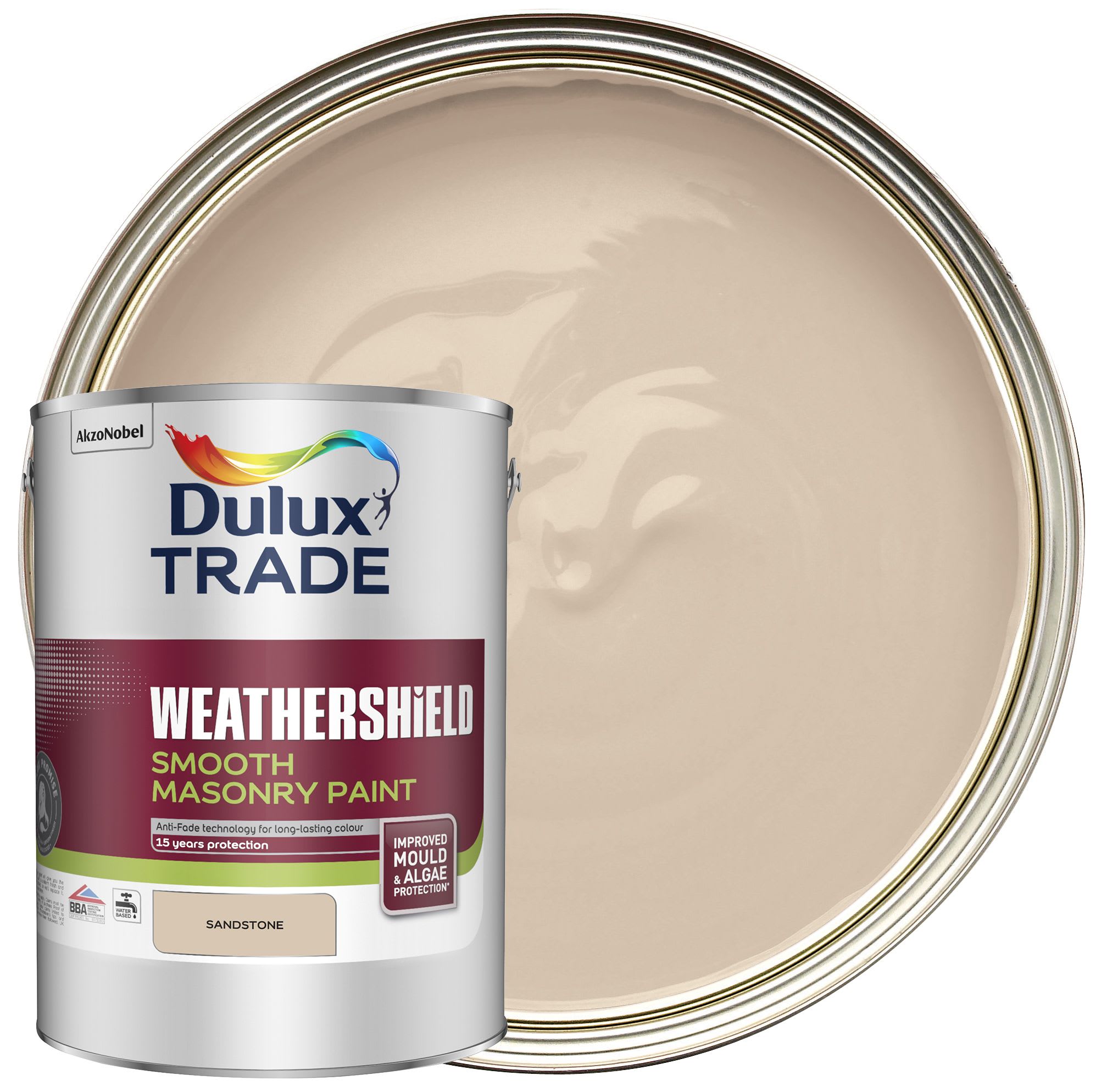 Offer Wickes Dulux Trade Weathershield Smooth Masonry Paint