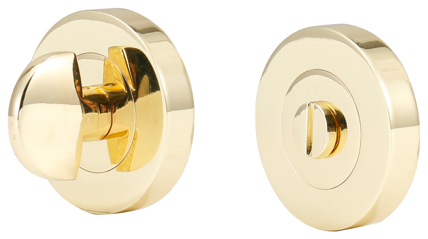 Wickes Polished Brass Thumbturn & Release Lock - 51mm