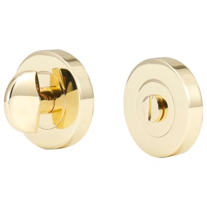 Wickes Polished Brass Thumbturn & Release Lock - 51mm