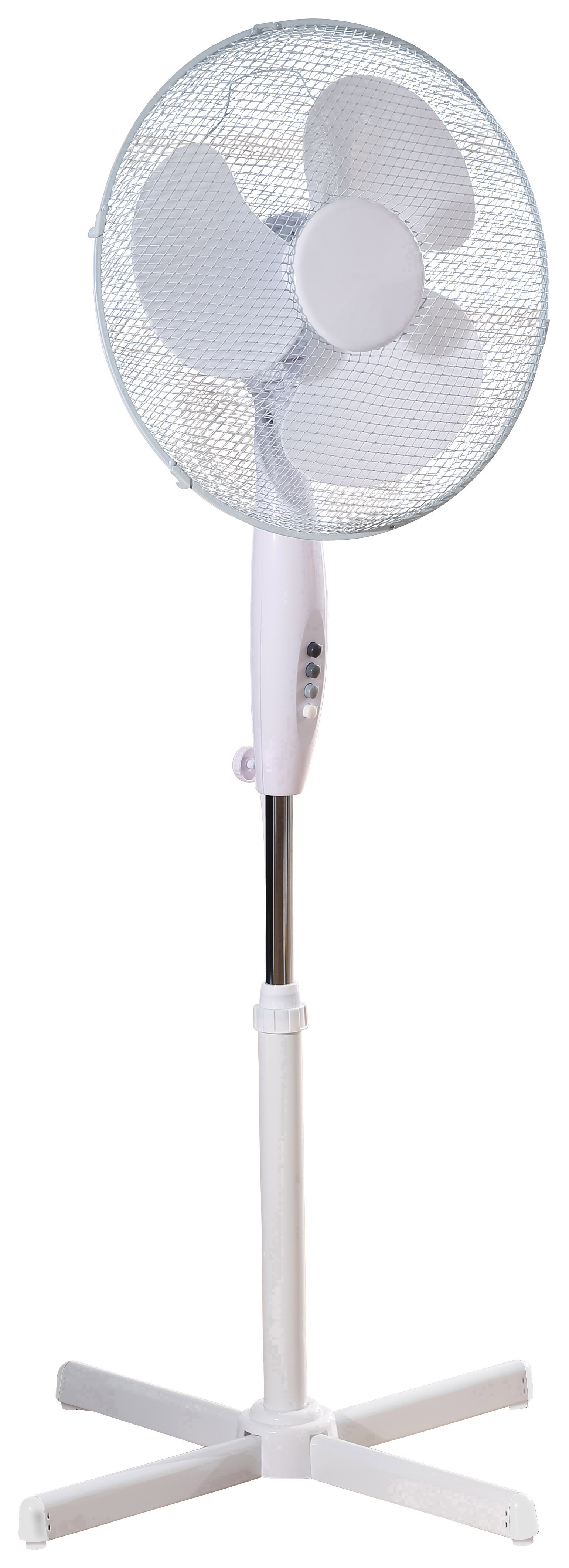 Fine Elements White Pedestal Fan - 16in