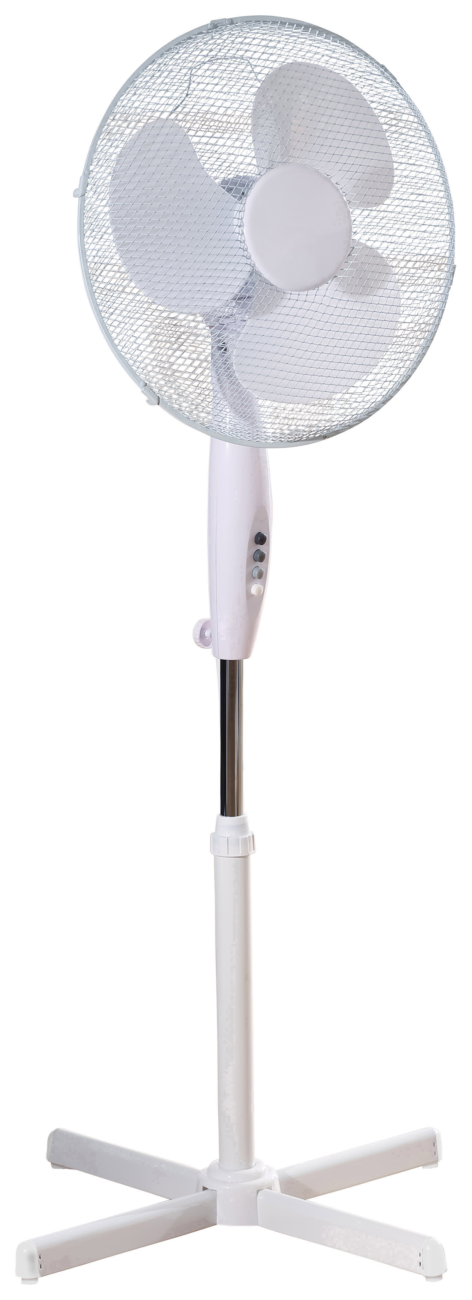 Fine Elements White Pedestal Fan 16in Wickes.co.uk