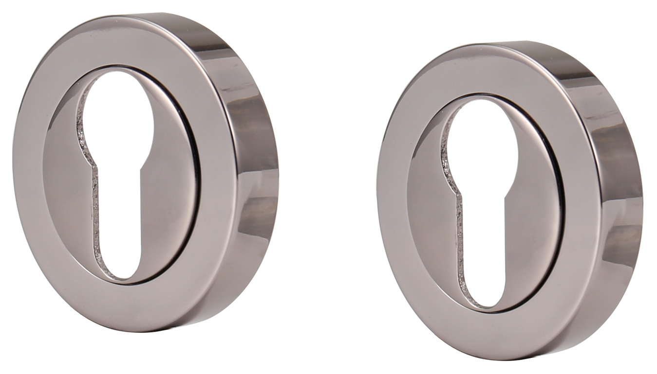 Euro Escutcheon Black Nickel - 51mm