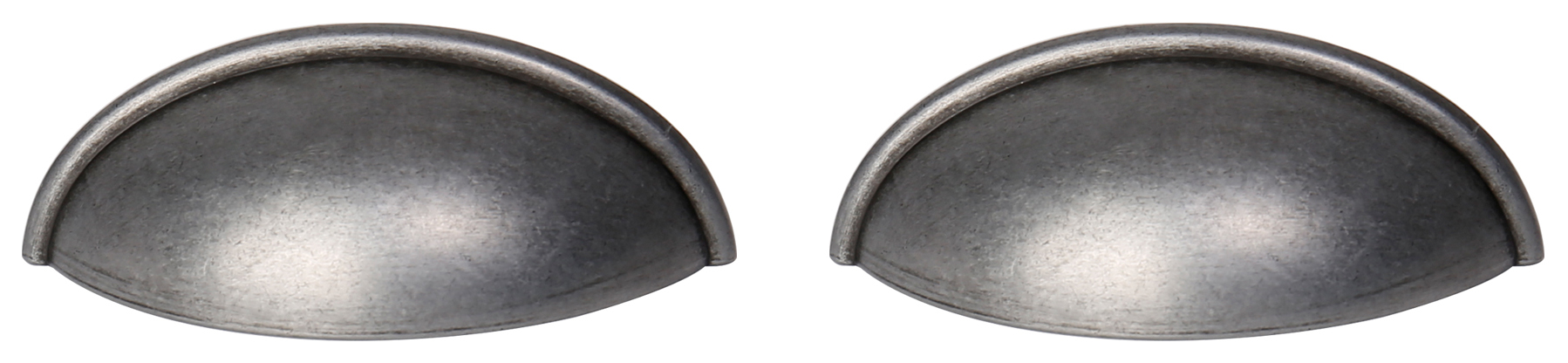 Image of Cup Cabinet Handle Cast Iron 80mm - Pack of 2