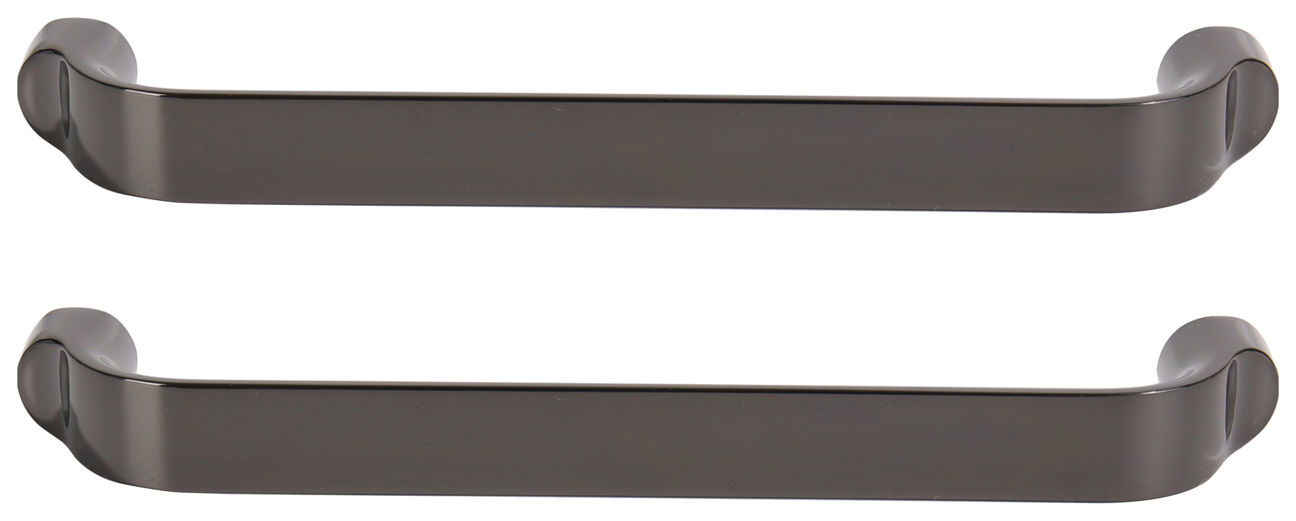 Image of Straight Cabinet Handle Black Nickel 140mm - Pack of 2
