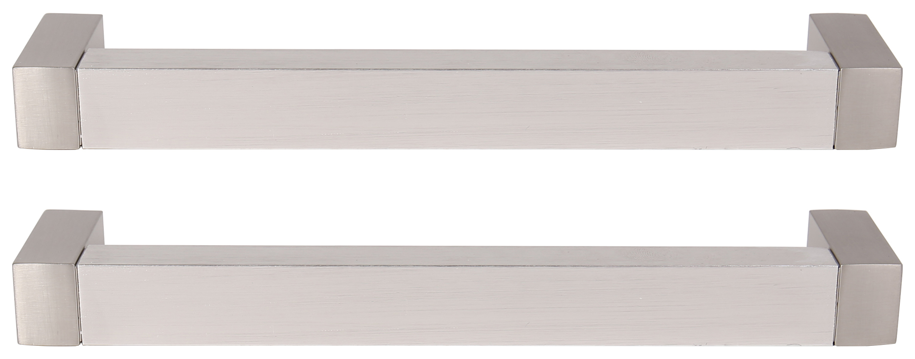 Image of Flat Cabinet Handle Stainless Steel 160mm - Pack of 2