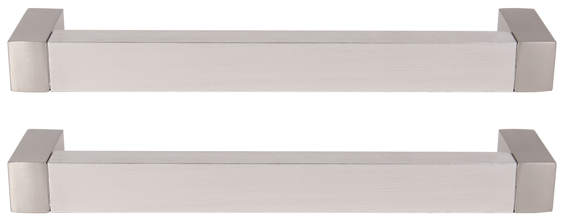 Wickes Flat Stainless Steel Cabinet Handle - 160mm - Pack of 2