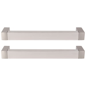 Image of Flat Cabinet Handle Stainless Steel 160mm - Pack of 2