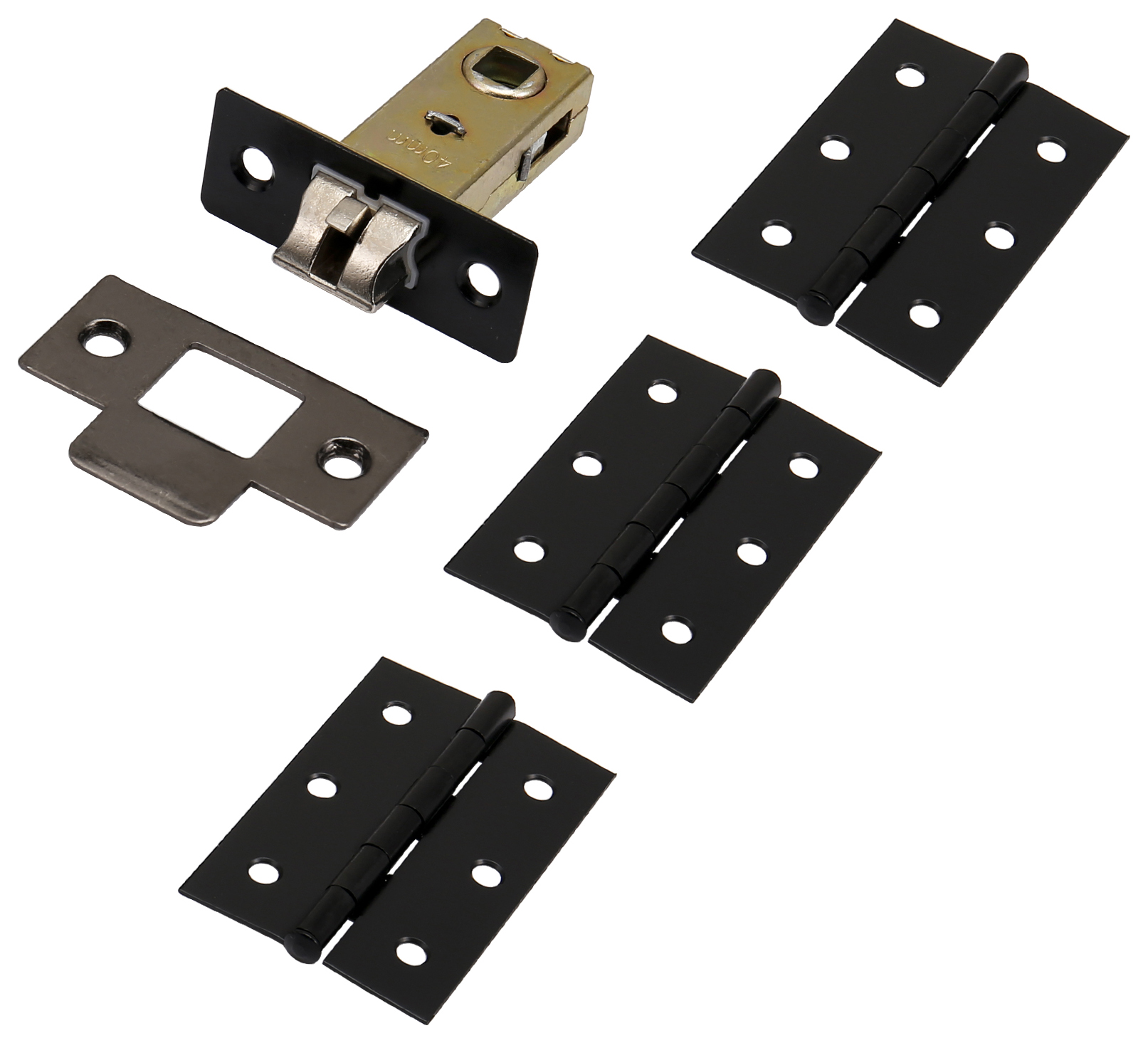 Light Duty Hinge & Latch Pack - Black