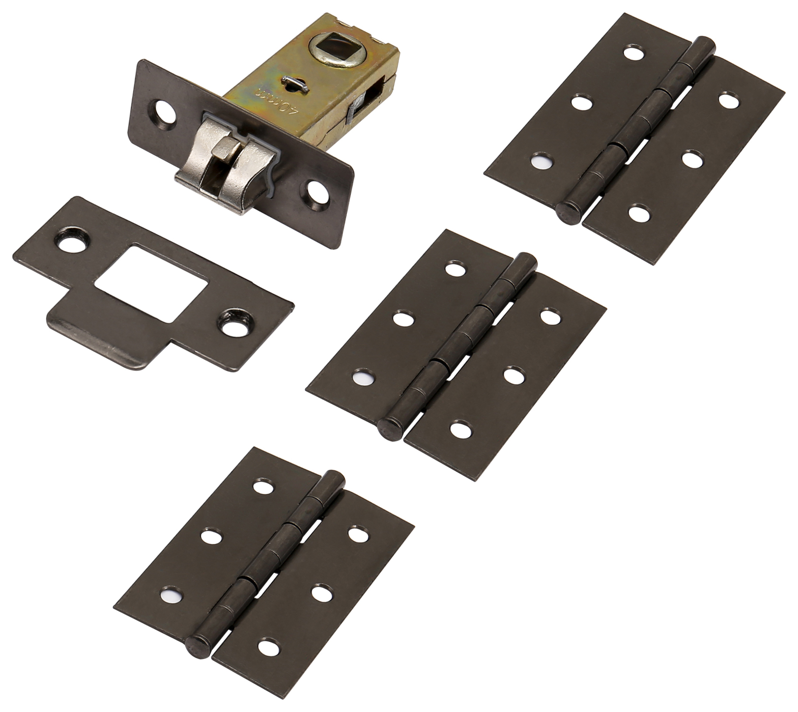 Image of Light Duty Hinge & Latch Pack - Black Nickel