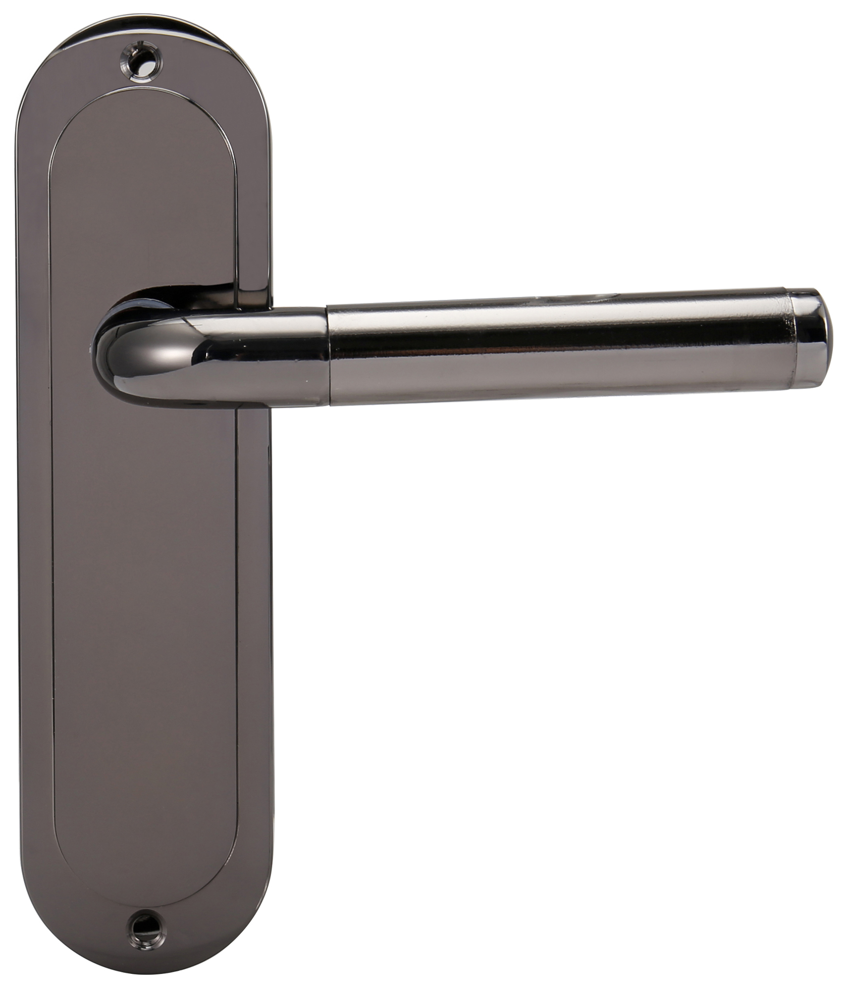 Madrid Black Nickel Latch Door Handle - 1 Pair